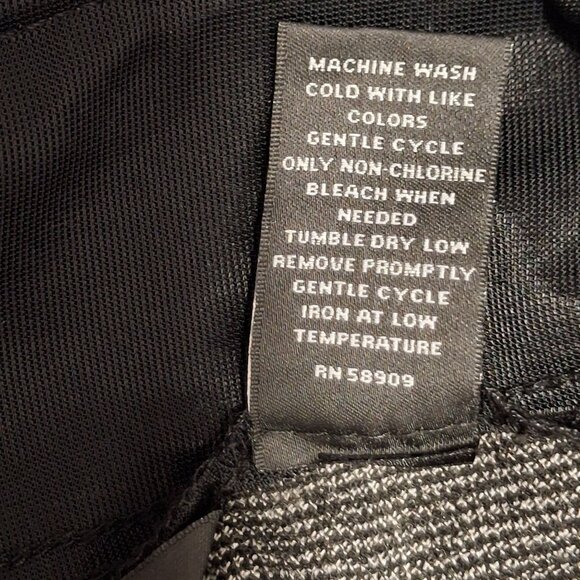 Investments Womens 16WR Gray Textured Pants Polyester Rayon Spandex Blend - Picture 5 of 6